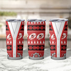 Dragons Rugby Christmas Tumbler Cup Aboriginal Seamless Cardigan Inspired