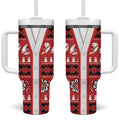 Dragons Rugby Christmas Tumbler With Handle Aboriginal Seamless Cardigan Inspired
