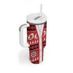Dragons Rugby Christmas Tumbler With Handle Aboriginal Seamless Cardigan Inspired
