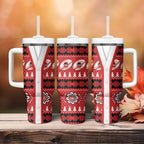 Dragons Rugby Christmas Tumbler With Handle Aboriginal Seamless Cardigan Inspired