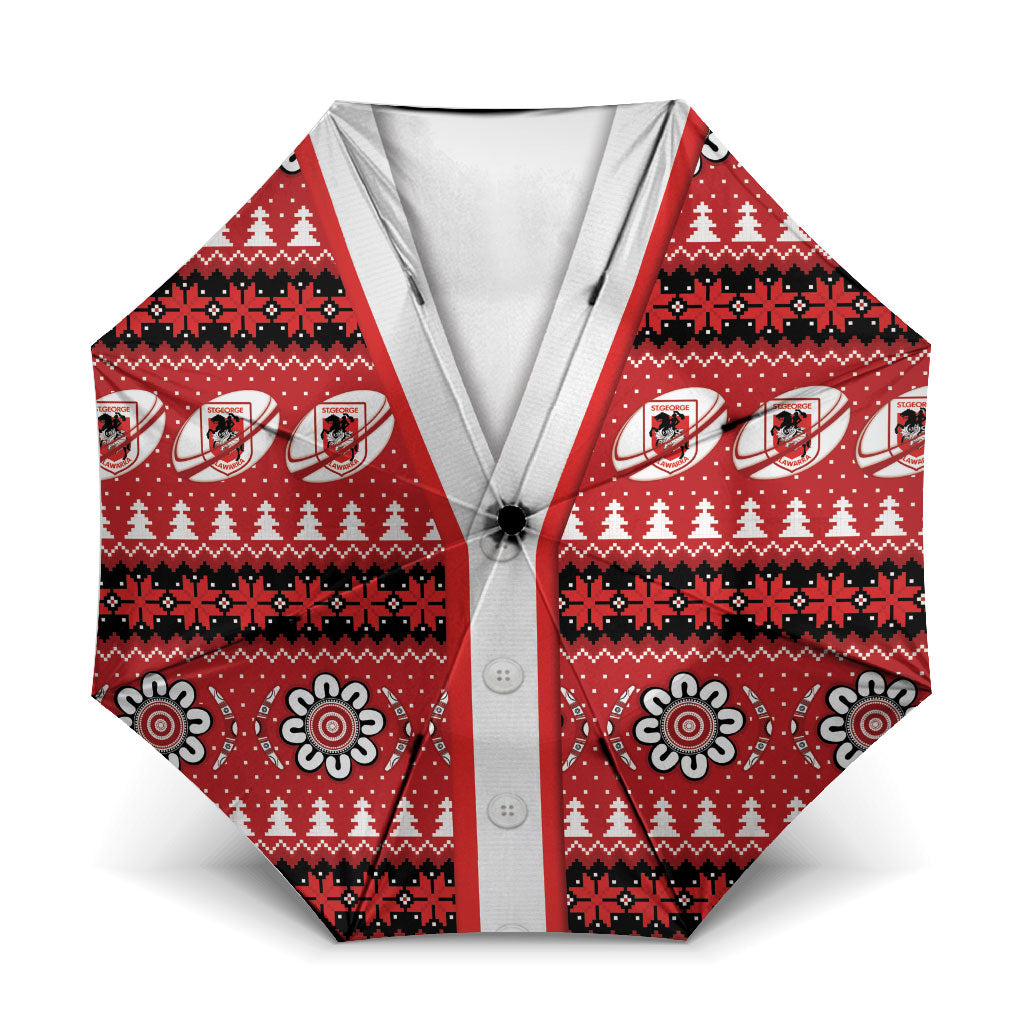 Dragons Rugby Christmas Umbrella Aboriginal Seamless Cardigan Inspired