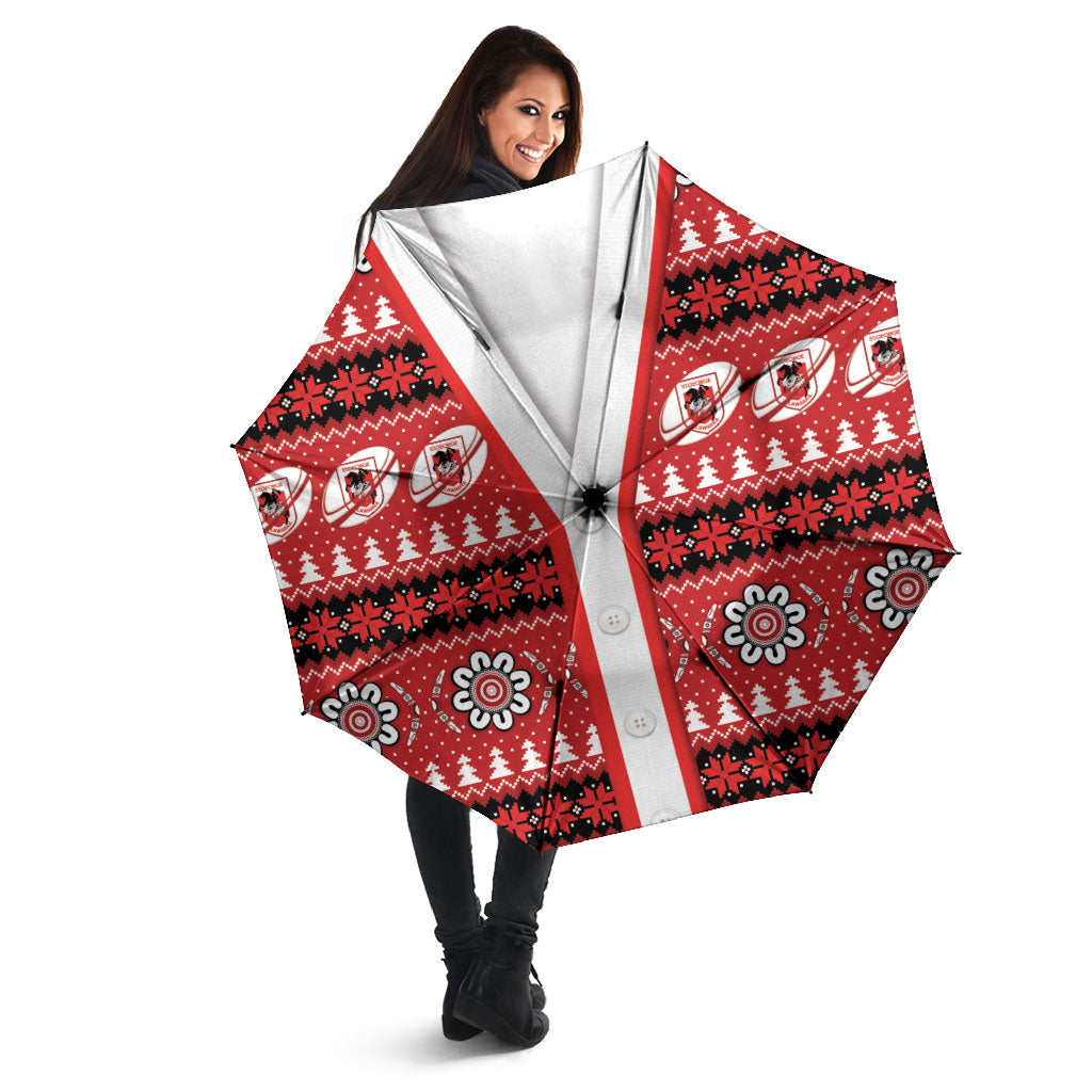 Dragons Rugby Christmas Umbrella Aboriginal Seamless Cardigan Inspired