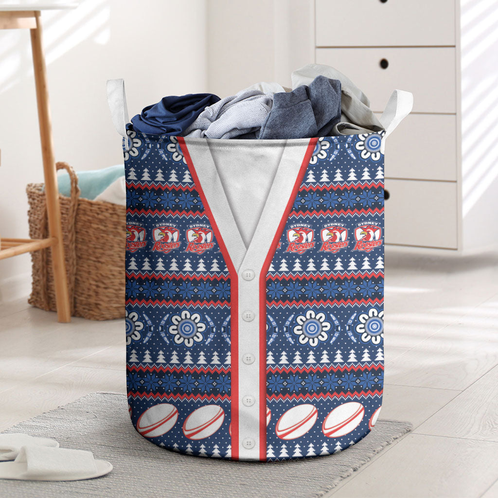 Roosters Rugby Christmas Laundry Basket Aboriginal Seamless Cardigan Inspired