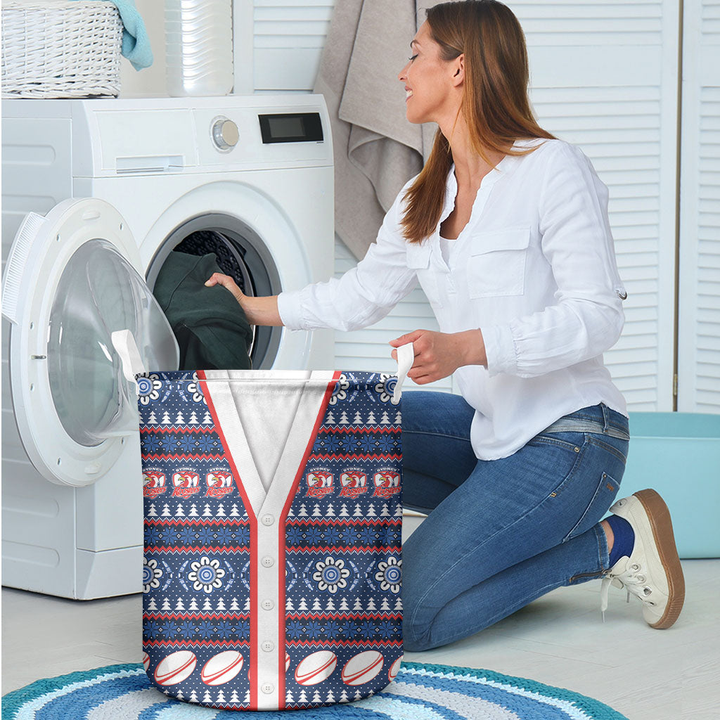 Roosters Rugby Christmas Laundry Basket Aboriginal Seamless Cardigan Inspired