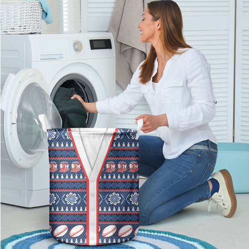 Roosters Rugby Christmas Laundry Basket Aboriginal Seamless Cardigan Inspired