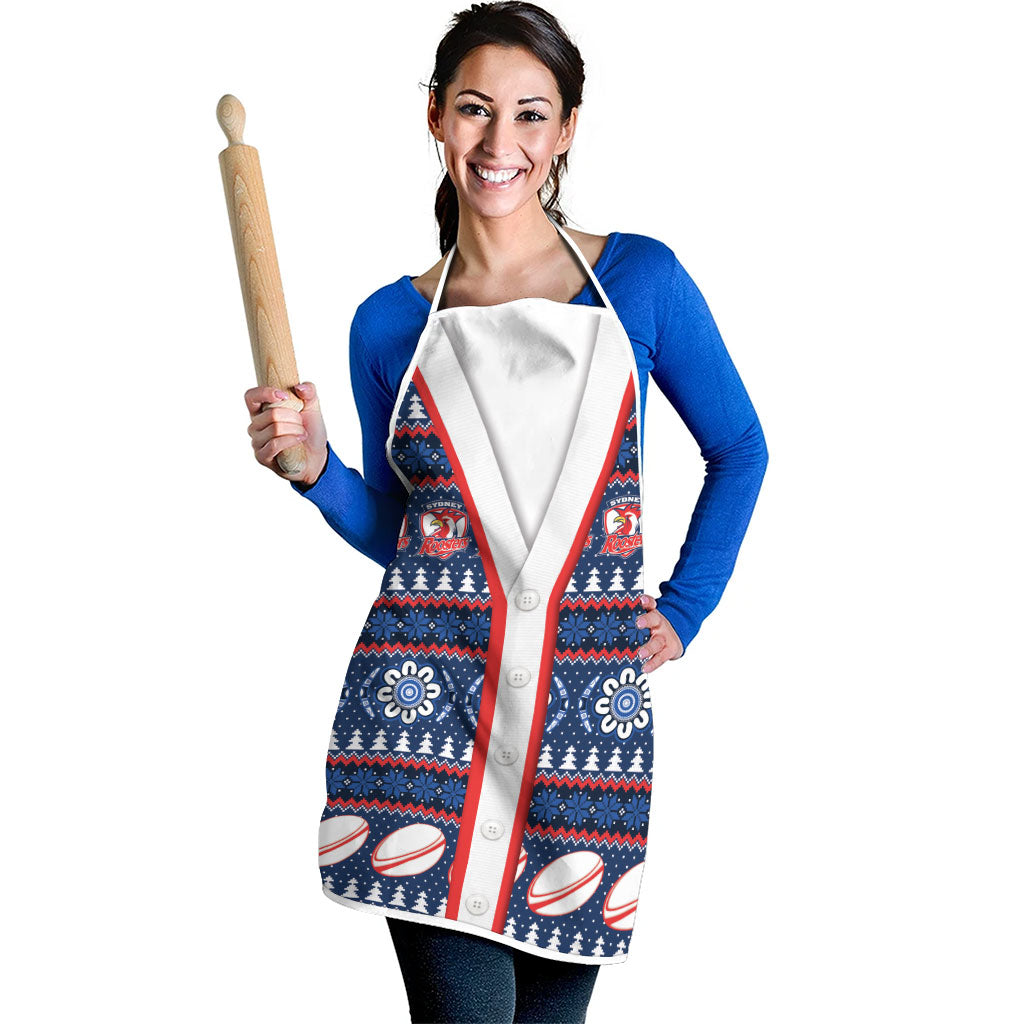 Roosters Rugby Christmas Apron Aboriginal Seamless Cardigan Inspired