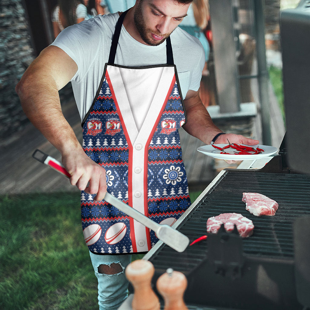 Roosters Rugby Christmas Apron Aboriginal Seamless Cardigan Inspired