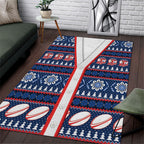 Roosters Rugby Christmas Area Rug Aboriginal Seamless Cardigan Inspired