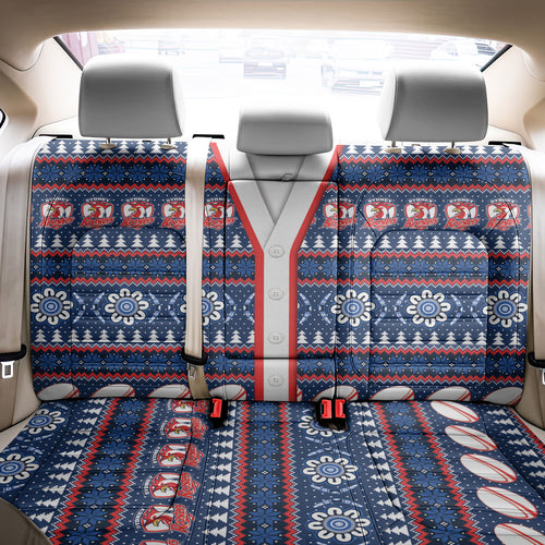 Roosters Rugby Christmas Back Car Seat Cover Aboriginal Seamless Cardigan Inspired