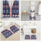 Roosters Rugby Christmas Bathroom Set Aboriginal Seamless Cardigan Inspired