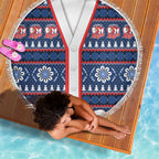 Roosters Rugby Christmas Beach Blanket Aboriginal Seamless Cardigan Inspired