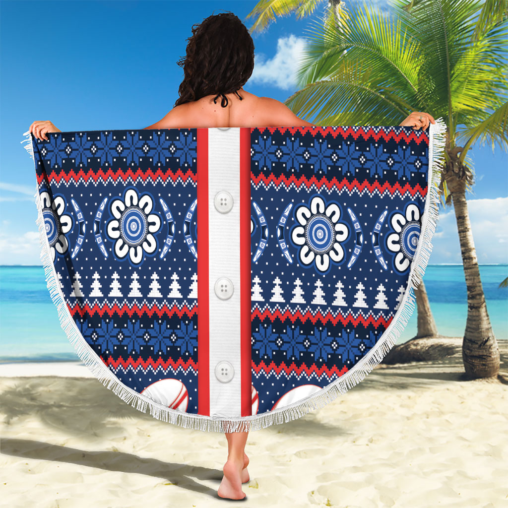 Roosters Rugby Christmas Beach Blanket Aboriginal Seamless Cardigan Inspired