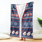 Roosters Rugby Christmas Blanket Aboriginal Seamless Cardigan Inspired