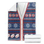 Roosters Rugby Christmas Blanket Aboriginal Seamless Cardigan Inspired