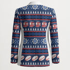 Roosters Rugby Christmas Blazer Aboriginal Seamless Cardigan Inspired