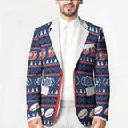 Roosters Rugby Christmas Blazer Aboriginal Seamless Cardigan Inspired