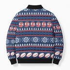 Roosters Rugby Christmas Bomber Puffer Jacket Aboriginal Seamless Cardigan Inspired