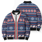 Roosters Rugby Christmas Bomber Puffer Jacket Aboriginal Seamless Cardigan Inspired