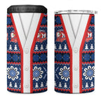 Roosters Rugby Christmas 4 in 1 Can Cooler Tumbler Aboriginal Seamless Cardigan Inspired