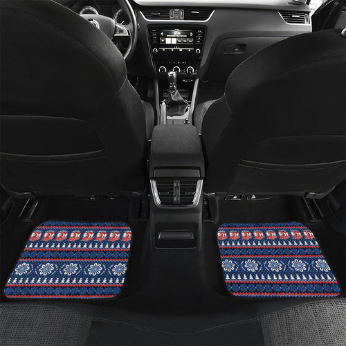 Roosters Rugby Christmas Car Mats Aboriginal Seamless Cardigan Inspired
