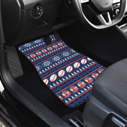 Roosters Rugby Christmas Car Mats Aboriginal Seamless Cardigan Inspired