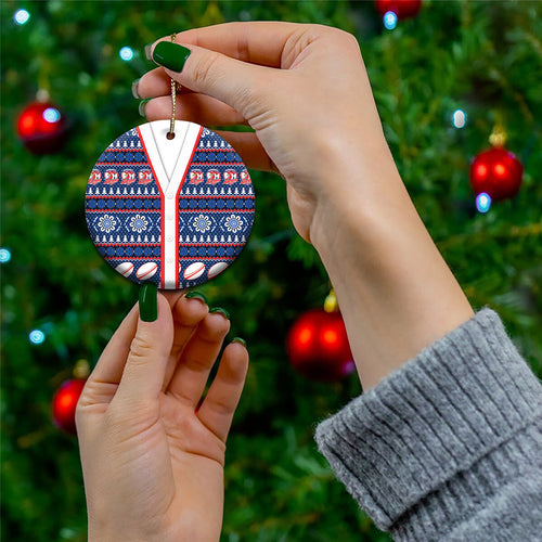 Roosters Rugby Christmas Ceramic Ornament Aboriginal Seamless Cardigan Inspired