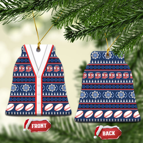 Roosters Rugby Christmas Ceramic Ornament Aboriginal Seamless Cardigan Inspired