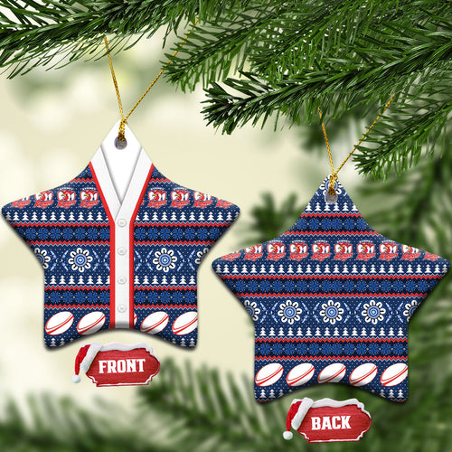 Roosters Rugby Christmas Ceramic Ornament Aboriginal Seamless Cardigan Inspired