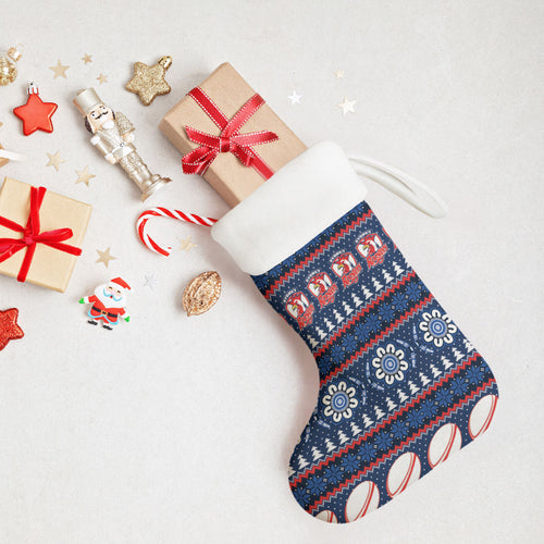 Roosters Rugby Christmas Stocking Aboriginal Seamless Cardigan Inspired