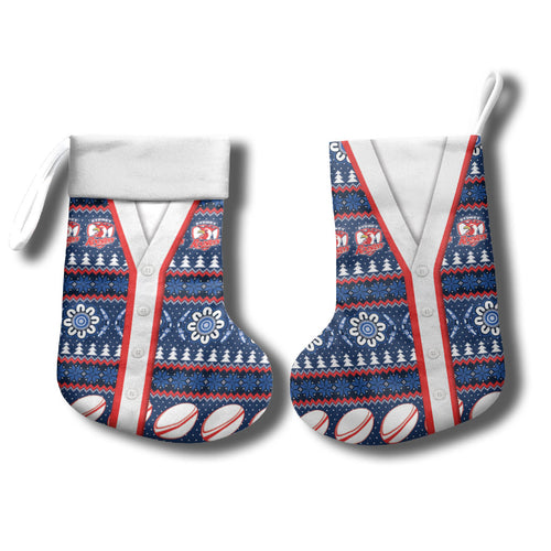 Roosters Rugby Christmas Stocking Aboriginal Seamless Cardigan Inspired
