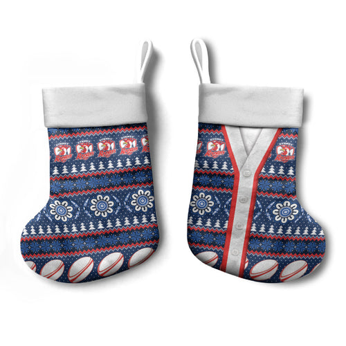 Roosters Rugby Christmas Stocking Aboriginal Seamless Cardigan Inspired
