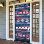 Roosters Rugby Christmas Door Cover Aboriginal Seamless Cardigan Inspired