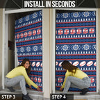 Roosters Rugby Christmas Door Cover Aboriginal Seamless Cardigan Inspired