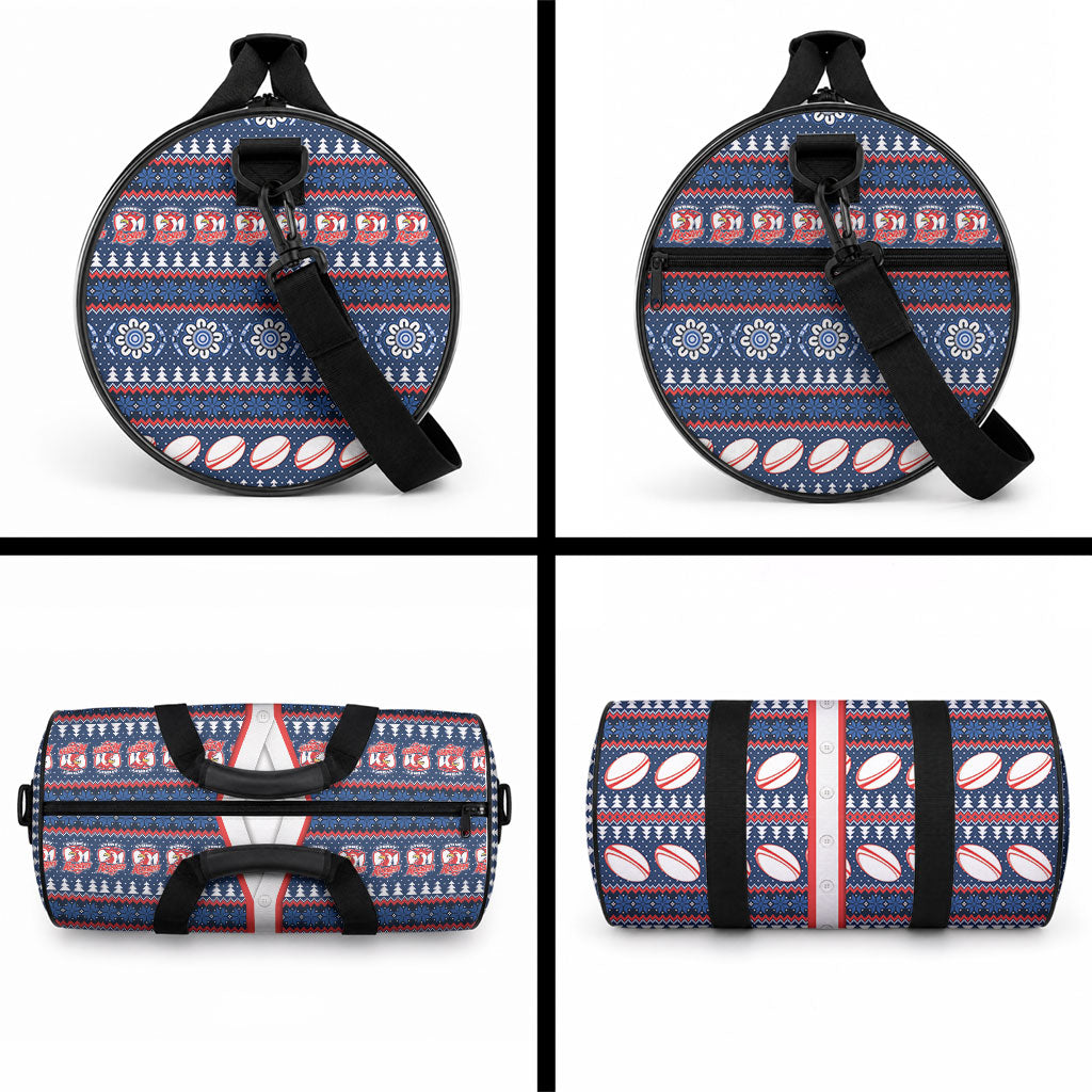 Roosters Rugby Christmas Duffle Bag Aboriginal Seamless Cardigan Inspired