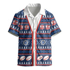 Roosters Rugby Christmas Kid Hawaiian Shirt Aboriginal Seamless Cardigan Inspired