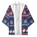 Roosters Rugby Christmas Kimono Aboriginal Seamless Cardigan Inspired