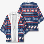 Roosters Rugby Christmas Kimono Aboriginal Seamless Cardigan Inspired