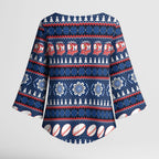 Roosters Rugby Christmas Kimono Sleeve Blouse Aboriginal Seamless Cardigan Inspired