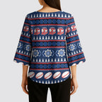 Roosters Rugby Christmas Kimono Sleeve Blouse Aboriginal Seamless Cardigan Inspired