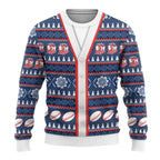 Roosters Rugby Christmas Ugly Christmas Sweater Aboriginal Seamless Cardigan Inspired