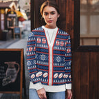 Roosters Rugby Christmas Ugly Christmas Sweater Aboriginal Seamless Cardigan Inspired