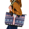 Roosters Rugby Christmas Leather Tote Bag Aboriginal Seamless Cardigan Inspired