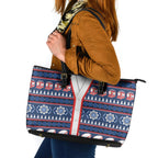 Roosters Rugby Christmas Leather Tote Bag Aboriginal Seamless Cardigan Inspired