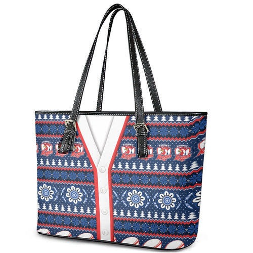 Roosters Rugby Christmas Leather Tote Bag Aboriginal Seamless Cardigan Inspired