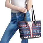 Roosters Rugby Christmas Leather Tote Bag Aboriginal Seamless Cardigan Inspired