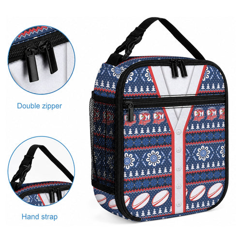 Roosters Rugby Christmas Lunch Bag Aboriginal Seamless Cardigan Inspired