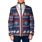 Roosters Rugby Christmas Padded Jacket Aboriginal Seamless Cardigan Inspired