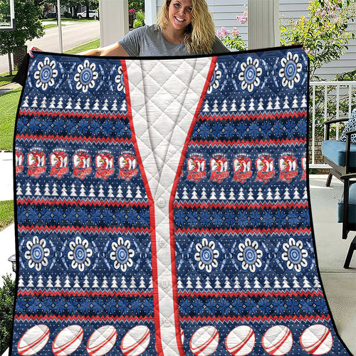 Roosters Rugby Christmas Quilt Aboriginal Seamless Cardigan Inspired