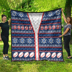 Roosters Rugby Christmas Quilt Aboriginal Seamless Cardigan Inspired