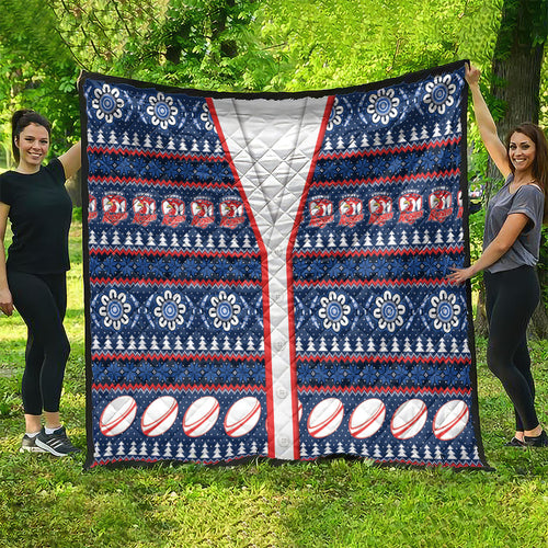Roosters Rugby Christmas Quilt Aboriginal Seamless Cardigan Inspired
